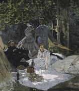 Claude Monet Le dejeuner sur l'herbe oil on canvas